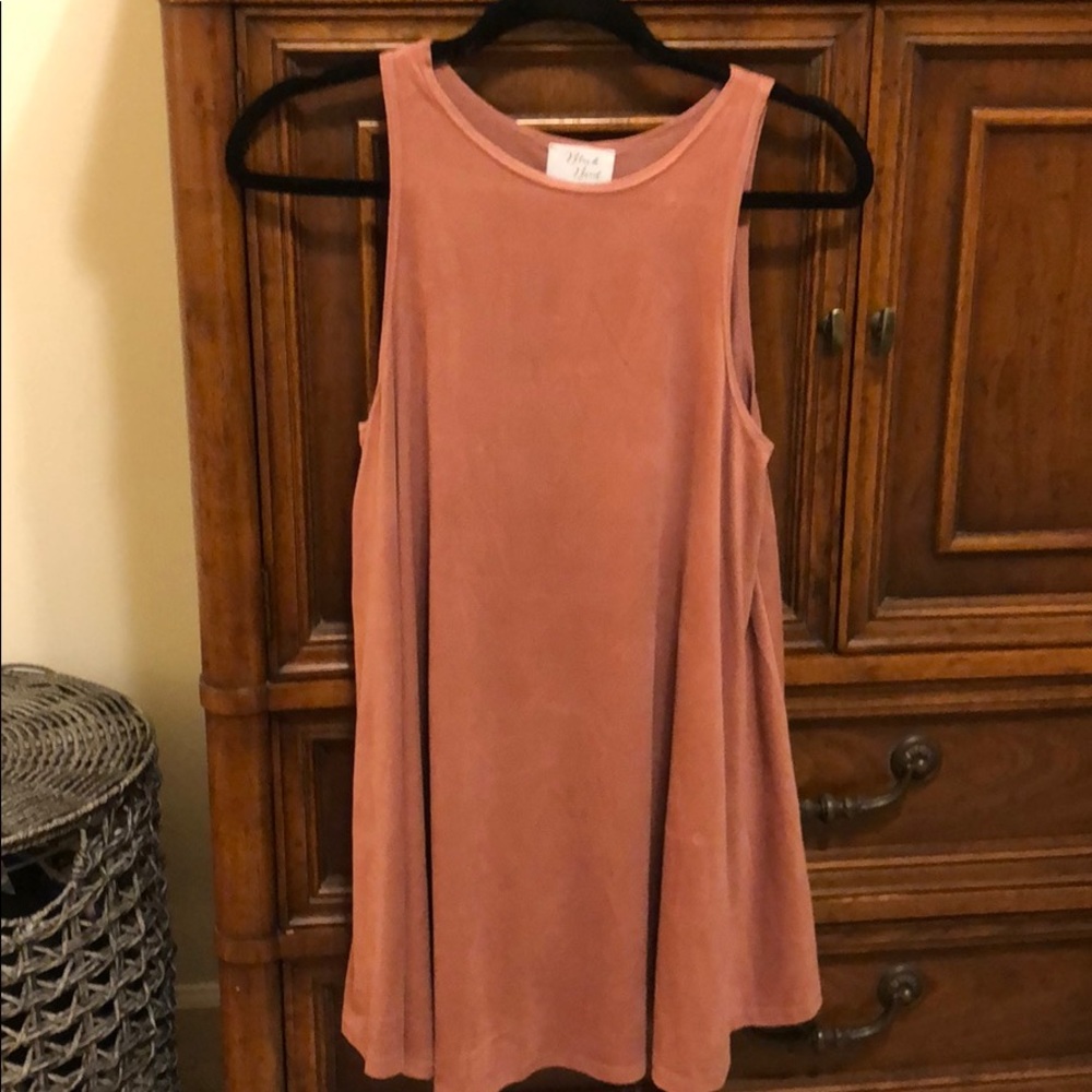 Faux Suede Tunic